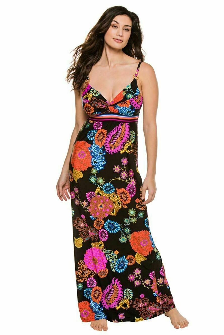 Trina Turk Electric Reef Maxi Dress Size XL NWT~$172